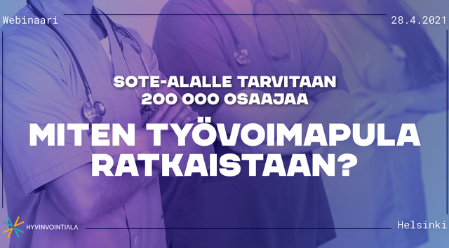 Webinaaritallenne: Sote-alalle tarvitaan 200 000 osaajaa – miten työvoimapula ratkaistaan?